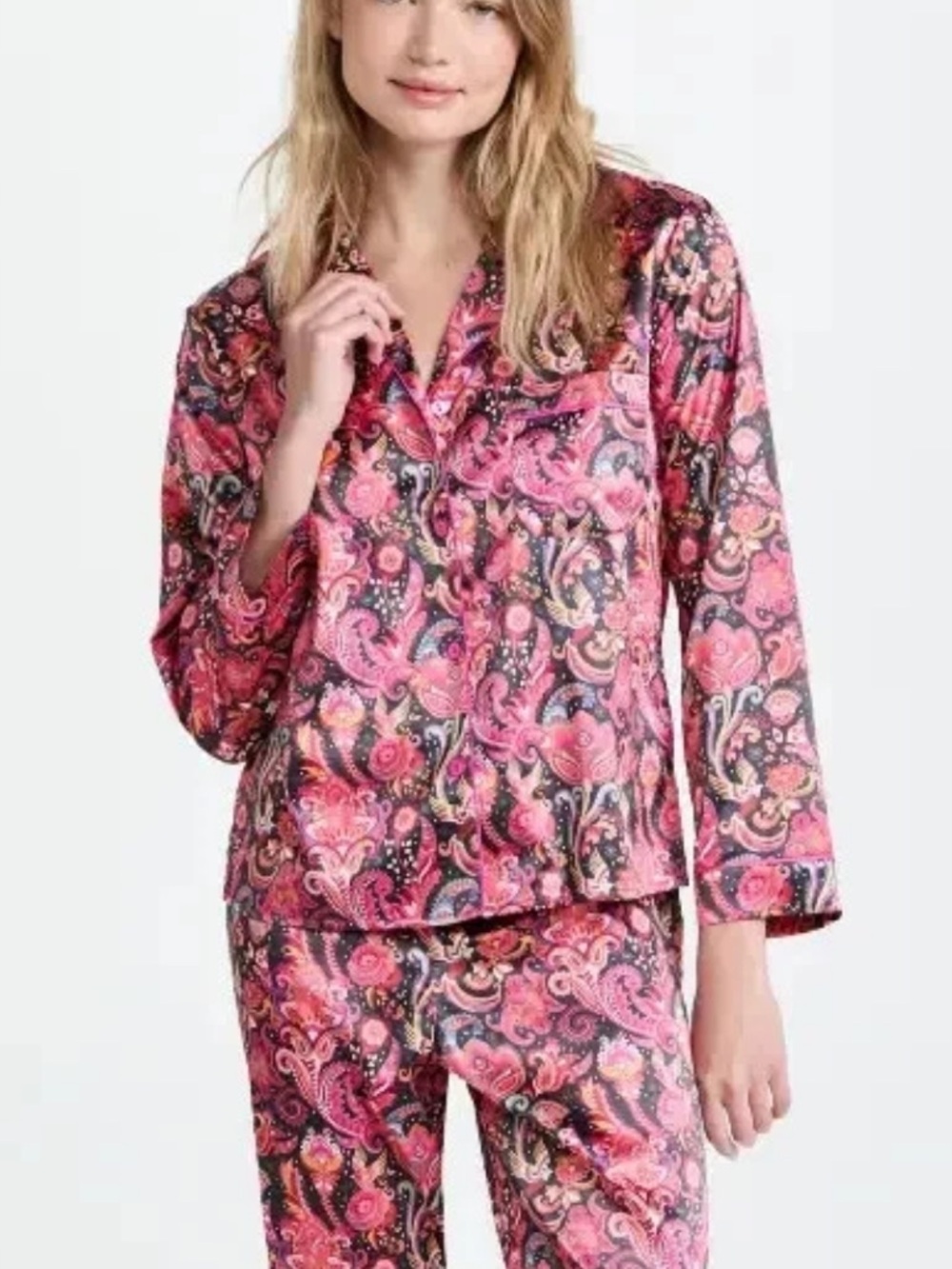 Generation Love Multicolor Nikki Paisley Pajama Top Size Small 36456